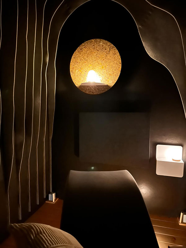 Ihre private Auszeit in der Einzelkabine Stimmungsvoller Einblick in die EDENPLACES Einzelkabine